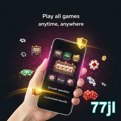 Mobile device displaying casino games and bonuses